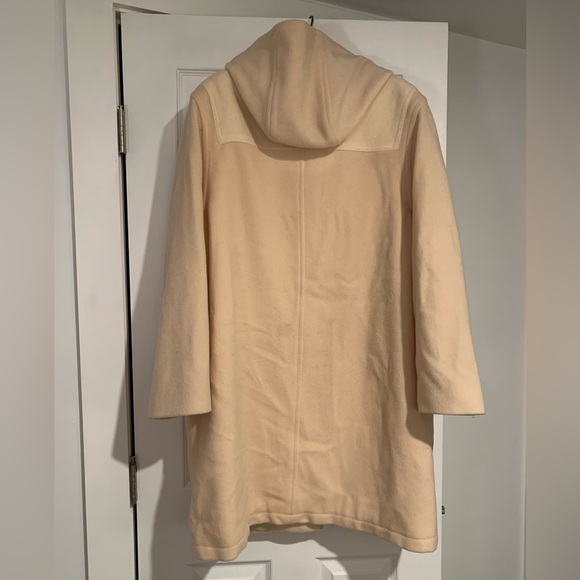 Talbots 100 % wool cream duffle coat size 16 - Picture 2 of 13